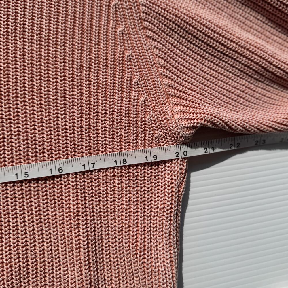 YFB Young Fabulous Broke Knit Sweater Apricot Pink Balloon Sleeve Women’s Medium - Picture 10 of 16